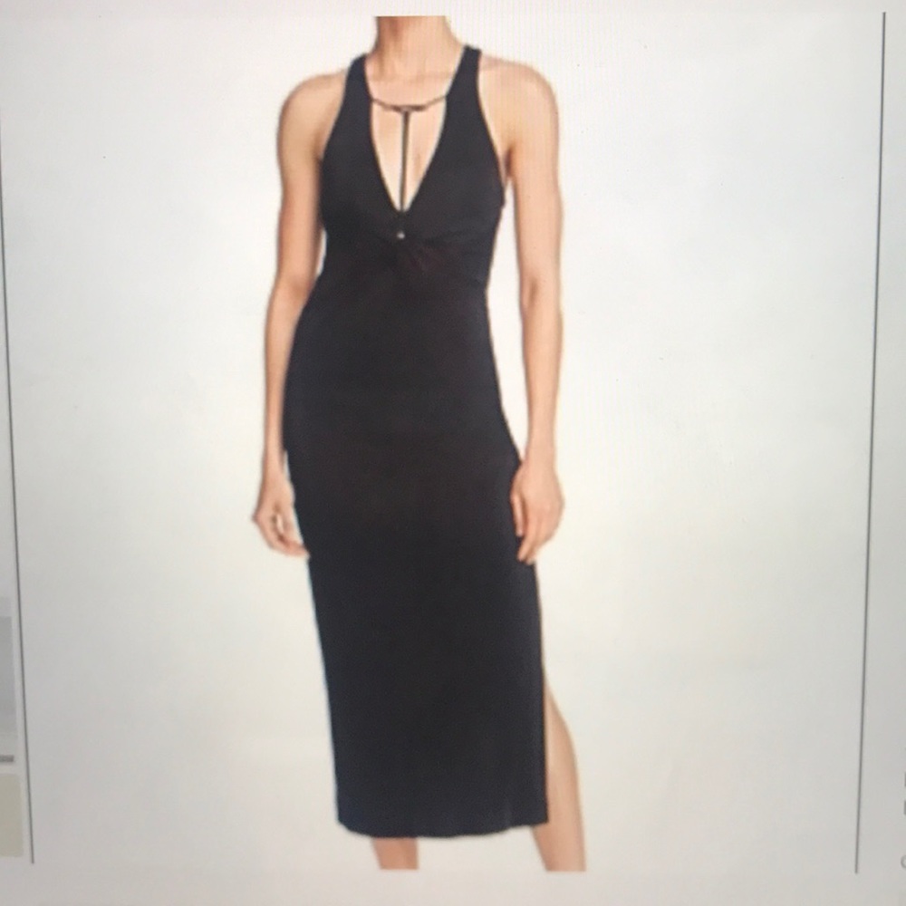 FREE PEOPLE long black dress